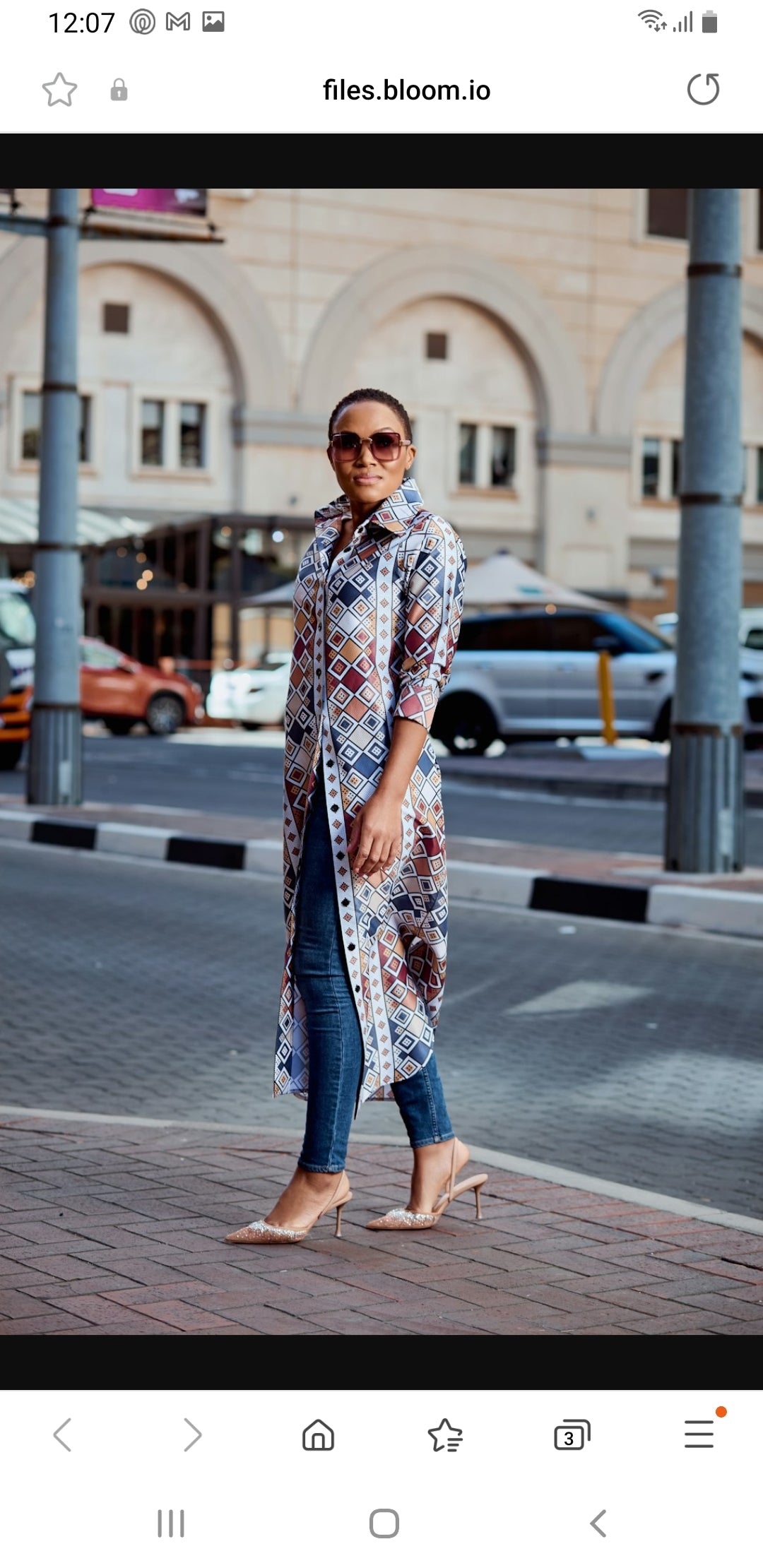 Long Shirt Dress - Desert Print