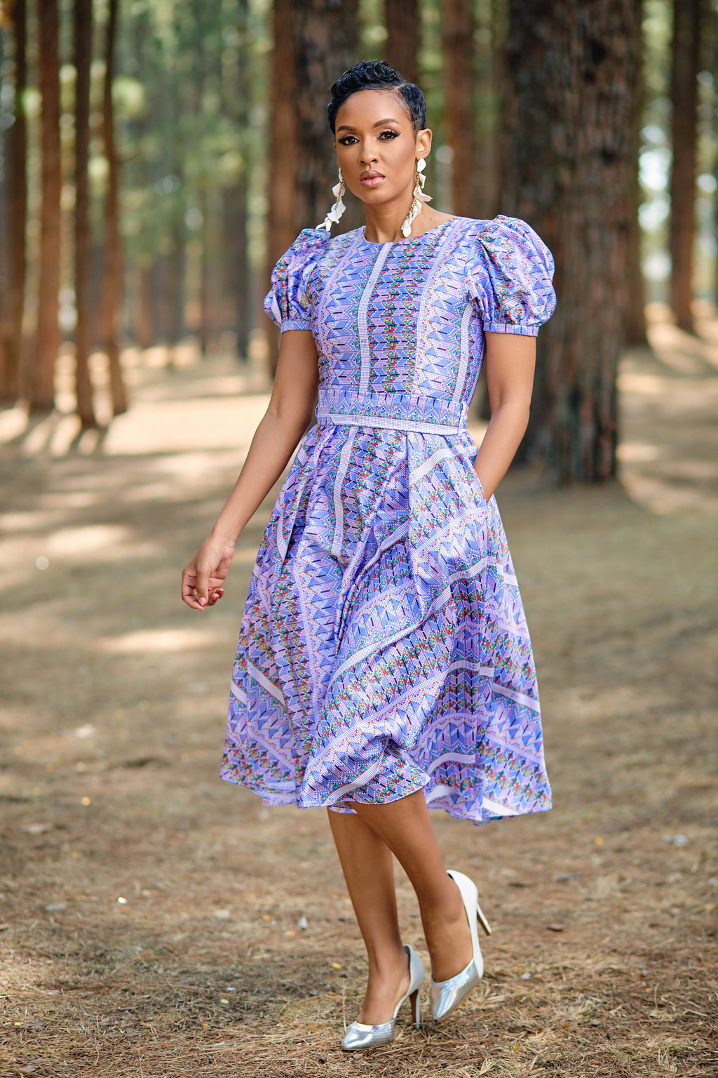 Gabisile Dress - Lialac Print