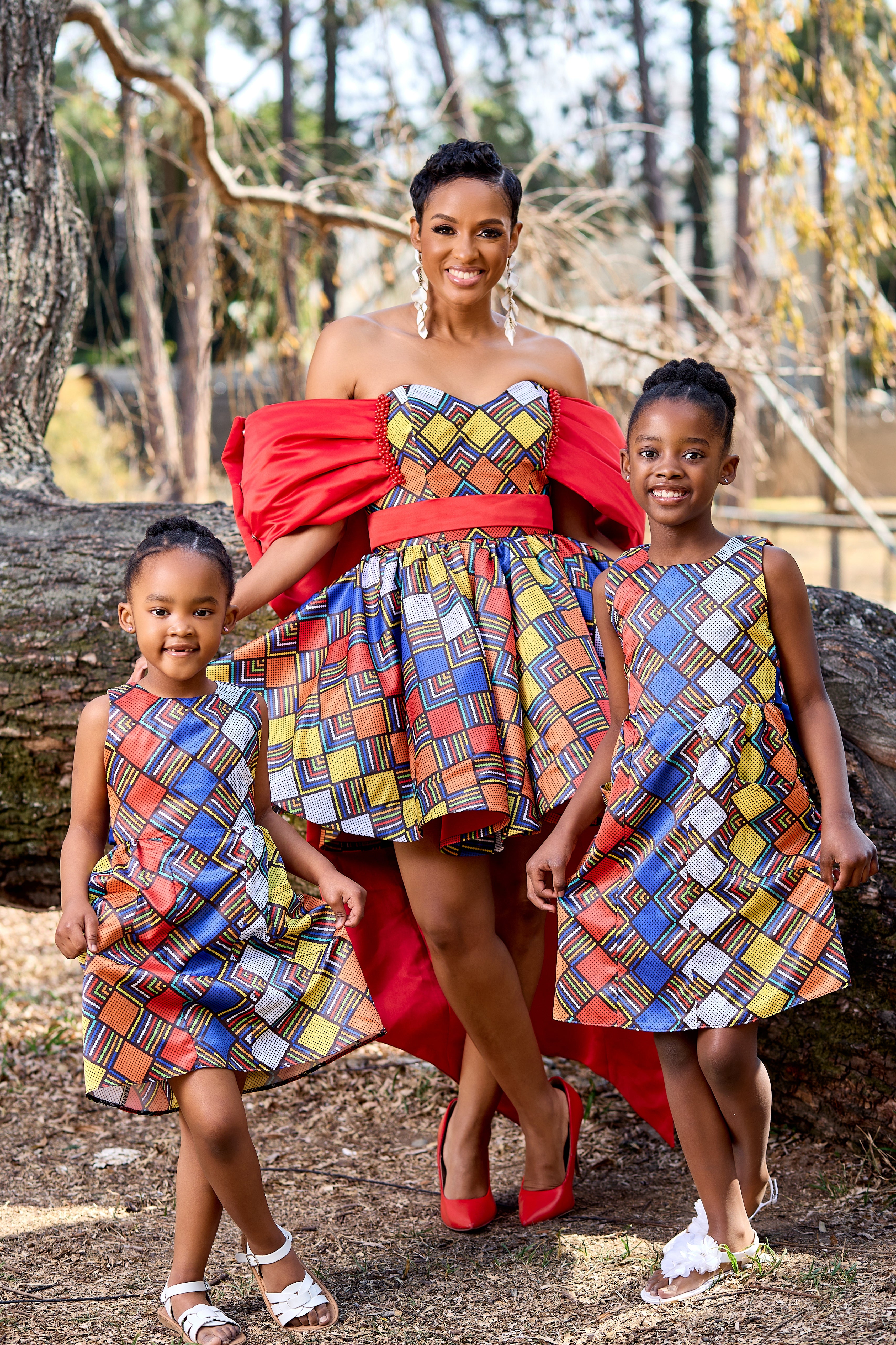 Olwethu kiddies Dress - Original Print