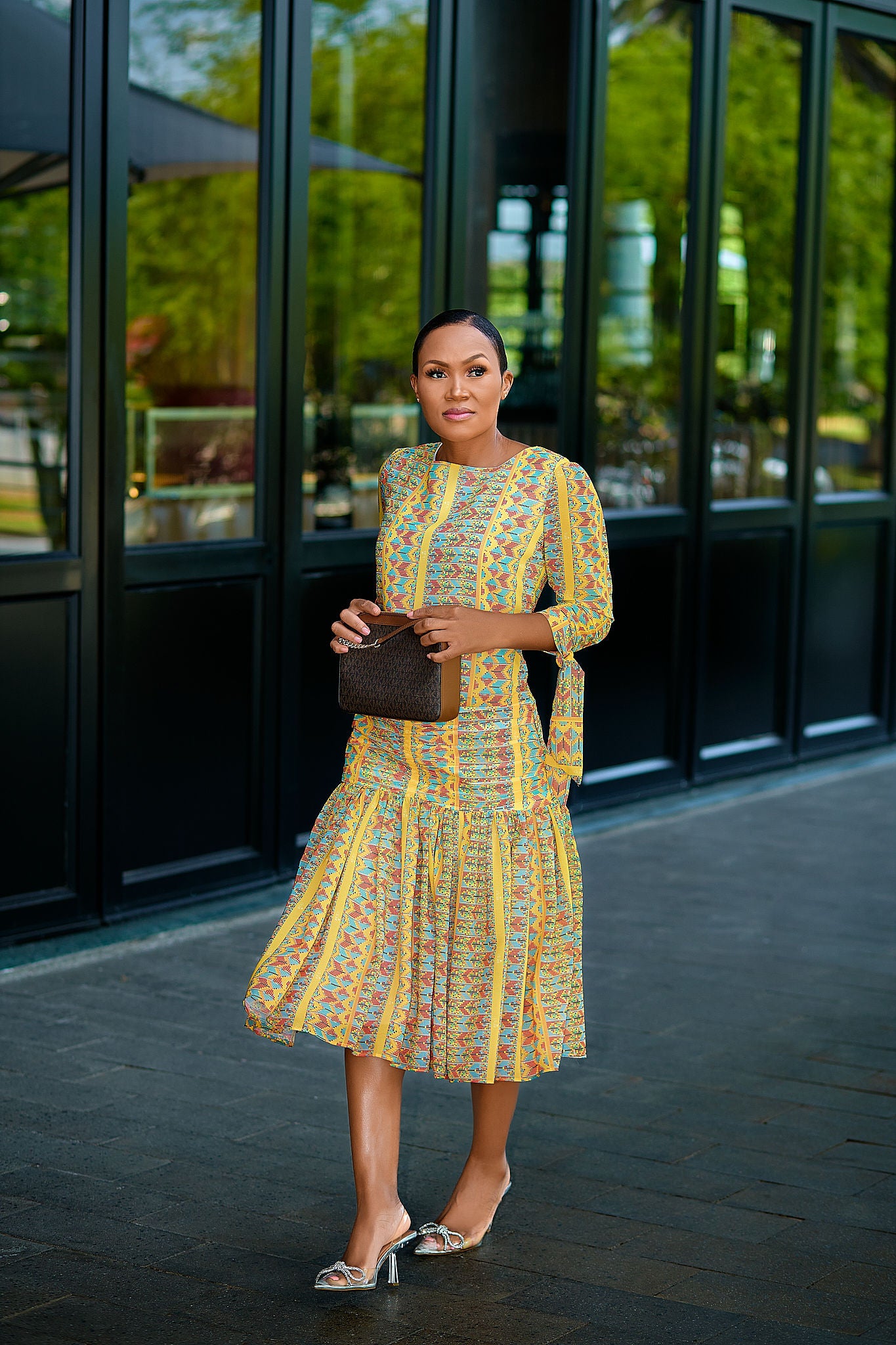 Zodumo Dress - Mustard Print