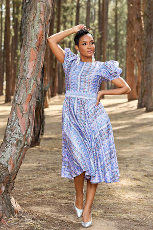 Gabisile Dress - Lialac Print