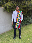 eYami Knitted Scarf - Redline Print
