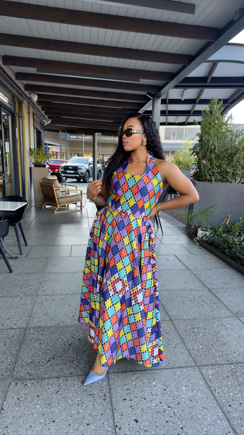 Nomzamo Dress - Rainbow Print